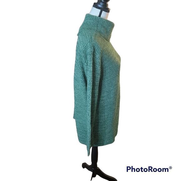 Bobbie Brooks Green Sweater with Mock Neck. Size L. - Picture 3 of 7
